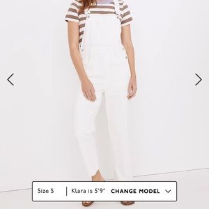 Madewell straight leg overalls